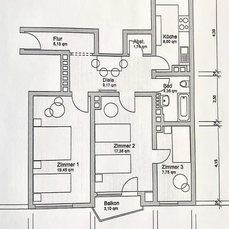 公寓 Messeapartment An Der Altstadtmauer *