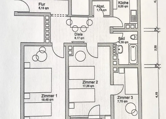 아파트 Messeapartment An Der Altstadtmauer *